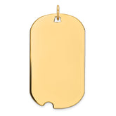 Sterling Silver GP Engraveable Dog Tag Disc Charm